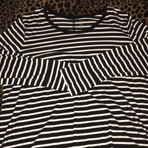 Black & White Striped Blouse